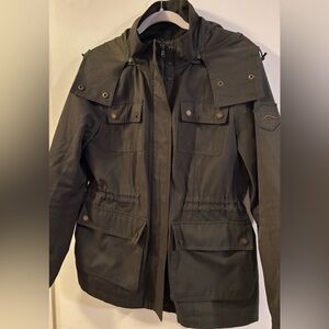 Ralph Lauren Olive Military Utility Field Jacket w light lining, size Medium